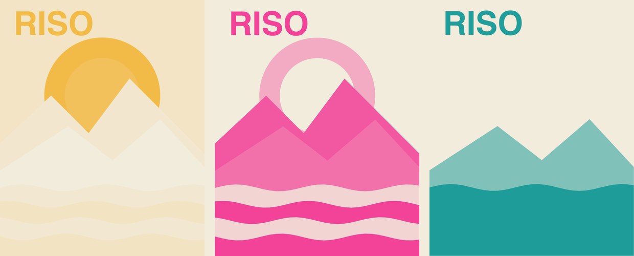 The three plates: Sunflower, Fluorescent Pink and Light Teal