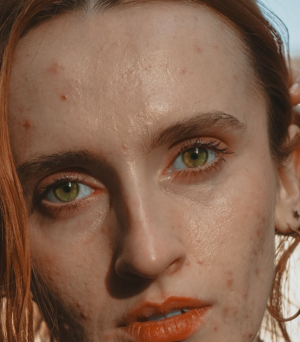 The same portrait before retouching